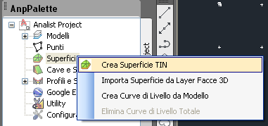 Comando Crea Superficie
