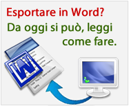 Esportare in Microsoft Word